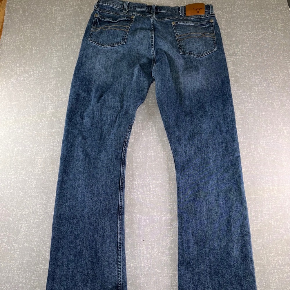 Wrangler 20X Style 42 Vintage Boot Blue Denim Jeans Mens 36x32 Medium Wash - Picture 9 of 13